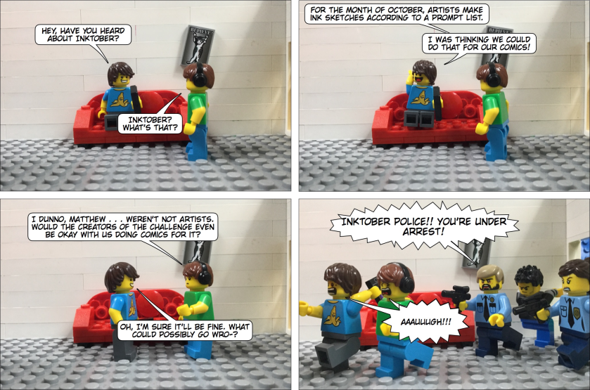 Lego Comic #421 - Inktober